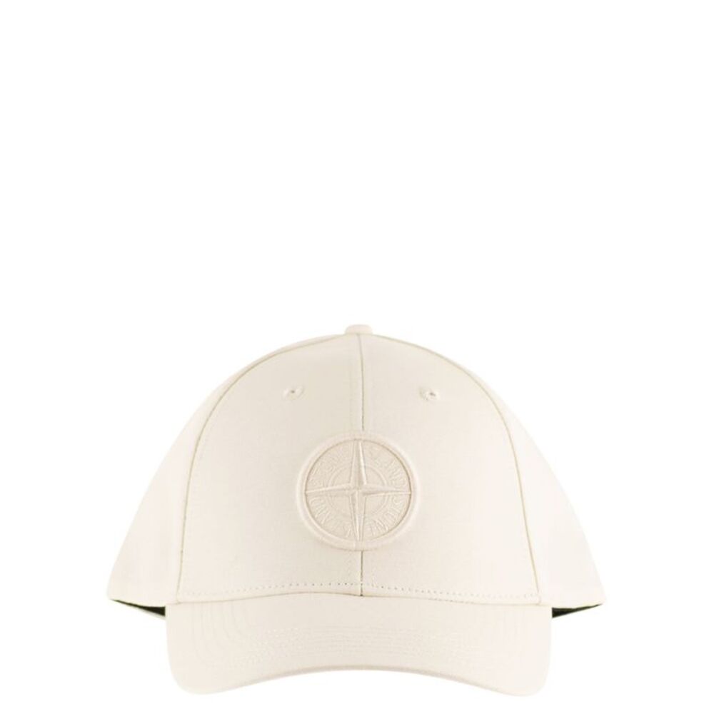 Stone Island Men Cap With Embroidered Compass Logo